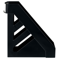 Лоток для бумаг вертикальный Стамм "Стандарт", ширина 100 мм, чёрный