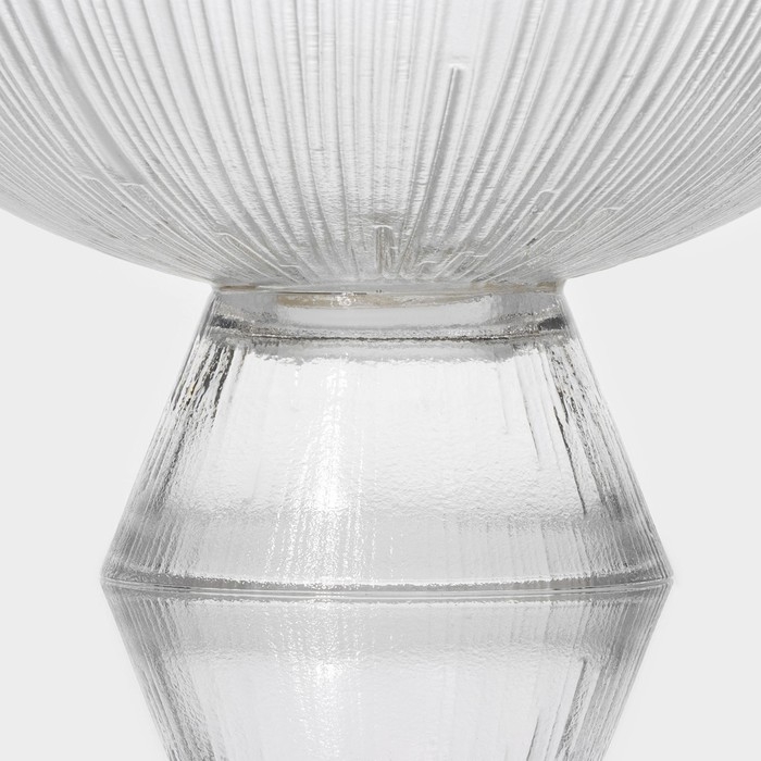 Ваза из стекла для фруктов «Фейерверк», 630 мл, 18×9 см, цвет прозрачный Ваза из стекла для фруктов «Фейерверк», 630 мл, 18×9 см, цвет прозрачный