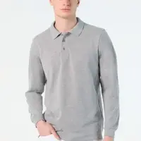 Рубашка поло мужская с длинным рукавом Star 170 красная, размер XXL