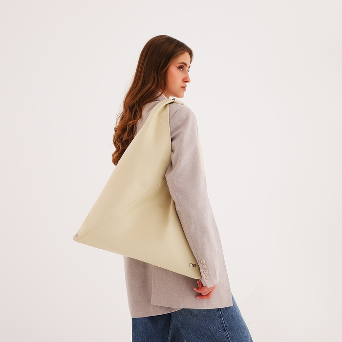 Сумка женская шопер на магните, цвет бежевый Сумка женская шопер на магните, цвет бежевый