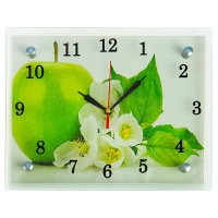 Часы-картина настенные, интерьерные "Яблоко", бесшумные, 25 х 20 см Часы-картина настенные, интерьерные "Яблоко", бесшумные, 25 х 20 см