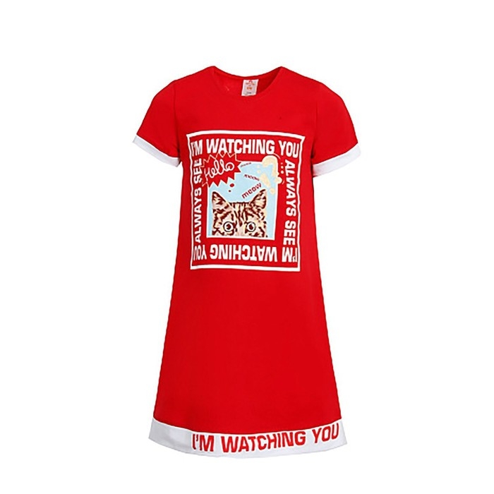 Платье для девочки, цвет красный, рост 104 см