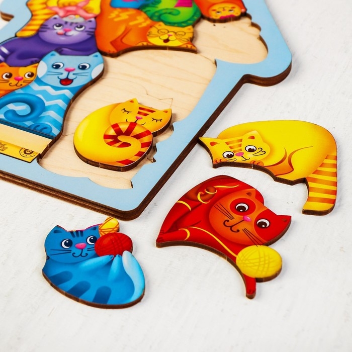 Головоломка &laquo;Коты&raquo;, размер 28 &times; 20см, головоломка логическая