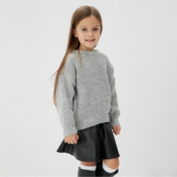 Джемпер детский KAFTAN, р.32 (110-116 см) светло-серый Джемпер детский KAFTAN, р.32 (110-116 см) светло-серый