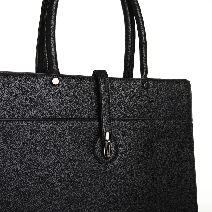 Сумка женская тоут, на молнии, цвет серый