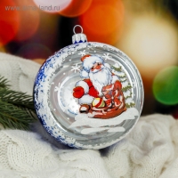 Новогодний шар "Морозко" 9,5 см микс Новогодний шар "Морозко" 9,5 см микс