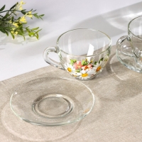 Набор чайный &laquo;Ромашковое поле&raquo;, 200 мл, в чемоданчике