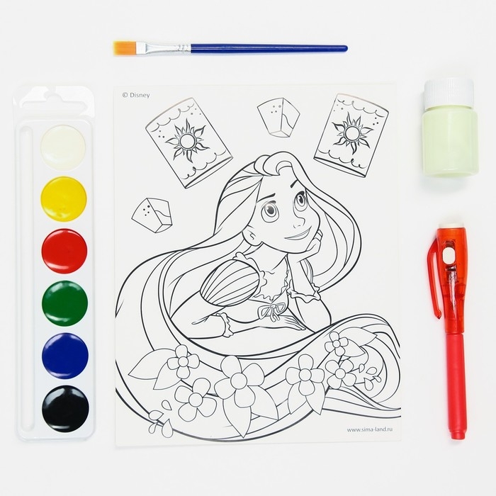 Набор для рисования &laquo;Светящаяся картина&raquo; Принцессы Disney, Рапунцель