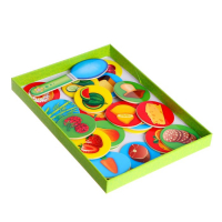 Развивающая игра &laquo;Накорми зверушку&raquo; (2 основы+ ложка+ 20 элементов)