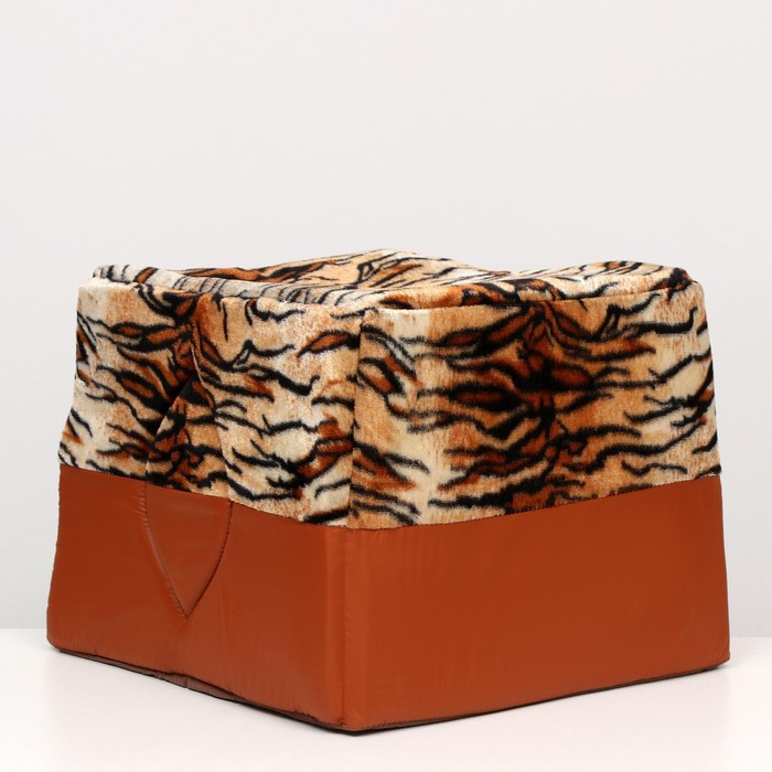 Дом-трансформер квадратный 43 х 43 х 34 см, расцветка тигр Дом-трансформер квадратный 43 х 43 х 34 см, расцветка тигр