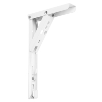 Кронштейн складной для столов и полок ТУНДРА, F001 , 2 шт., длина 200 мм., сталь, цвет белый 97039 Кронштейн складной для столов и полок ТУНДРА, F001 , 2 шт., длина 200 мм., сталь, цвет белый 97039