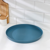 Поднос круглый Доляна &laquo;Классика&raquo;, 34,5&times;34,5&times;3 см, цвет МИКС