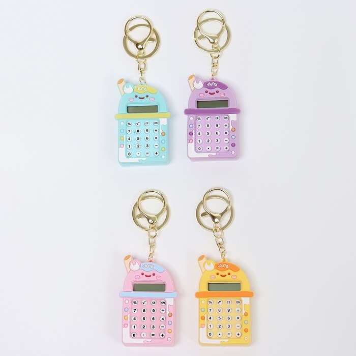 Головоломка-лабиринт &laquo;Коктейль&raquo; с калькулятором, на брелоке, цвета МИКС