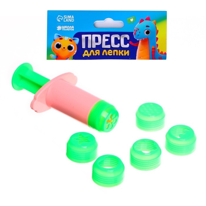 Пресс для лепки, 6 насадок Пресс для лепки, 6 насадок