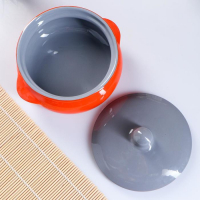 Горшок керамический для запекания "Борисовский" 0,7л / 15х9см, радуга МИКС