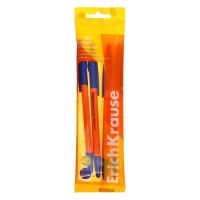 Набор ручек шариковых 4 штуки, ErichKrause R-301 Stick&Grip Orange, узел 0.7 мм, чернила синие, резиновый держатель, длина линии письма 2000 метров Набор ручек шариковых 4 штуки, ErichKrause R-301 Stick&Grip Orange, узел 0.7 мм, чернила синие, резиновый держатель, длина линии письма 2000 метров