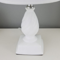 Лампа настольная "Шанталь" 1хЕ14 40Вт белый 20х20х30 см RISALUX