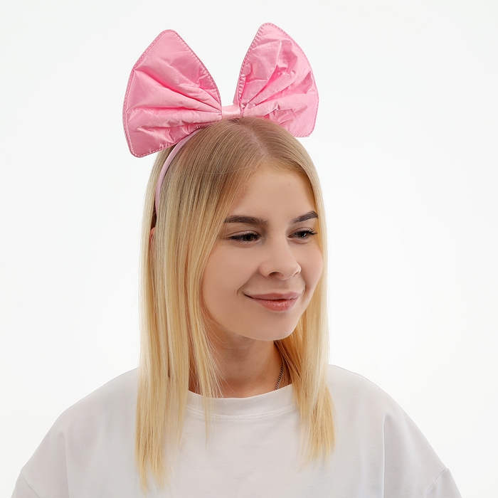 Ободок Бант Мальвины розовый Ободок Бант Мальвины розовый