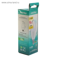 Лампа светодиодная Smartbuy, Е14, C37, 9.5 Вт, 3000 К, теплый белый свет Лампа светодиодная Smartbuy, Е14, C37, 9.5 Вт, 3000 К, теплый белый свет