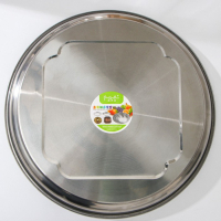 Поднос из нержавеющей стали &laquo;Бабочка&raquo;, 40,5&times;3 см, цвет серебряный