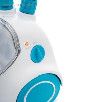 Отпариватель Kitfort КТ-957, напольный, 1500 Вт, 1900 мл, 25 г/мин, шнур 1.8 м, бело-голубой