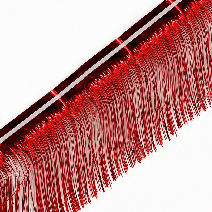 Гирлянда &laquo;Дождик&raquo; с липкой лентой, 2 метра, цвет красный