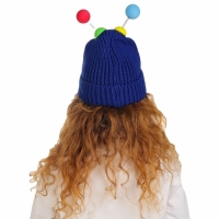 Карнавальная шапка "Глазастик" с рожками р-р 56-58, цвет синий Карнавальная шапка "Глазастик" с рожками р-р 56-58, цвет синий