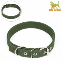 Ошейник брезентовый двухслойный, 59,5 х 2,5 см, хаки Ошейник брезентовый двухслойный, 59,5 х 2,5 см, хаки