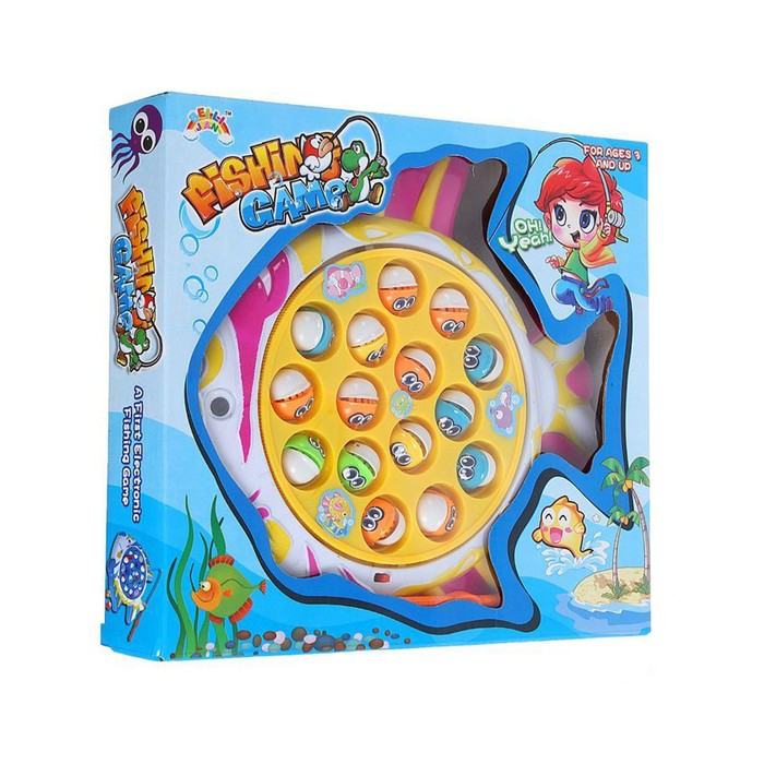 Рыбалка «Рыбка»: 15 рыбок, 2 удочки, звуковые эффекты, работает от батареек Рыбалка «Рыбка»: 15 рыбок, 2 удочки, звуковые эффекты, работает от батареек
