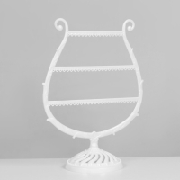 Подставка для украшений «Арфа», 34 места, 15×28×38 см, цвет белый Подставка для украшений «Арфа», 34 места, 15×28×38 см, цвет белый