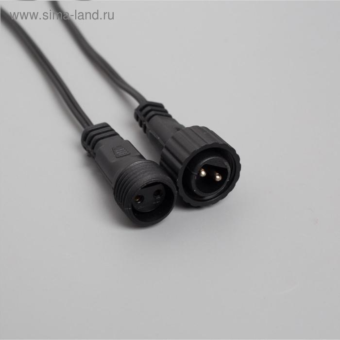 Гирлянда &laquo;Клип-лайт&raquo; 5 нитей по 20 м, IP44, УМС, тёмная нить, 665 LED, свечение зелёное, 24 В