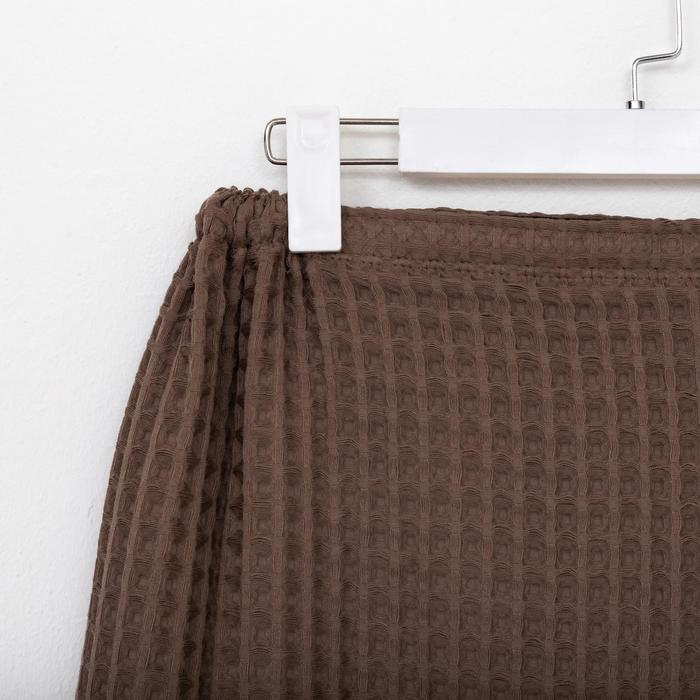 Парео вафельное банное Этель &laquo;Boho&raquo; 80*145 см. цв. мокко, 100% хл, 290 г/м2