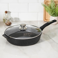 Сковорода «Гранит Star», d=30 см, стеклянная крышка, антипригарное покрытие, тёмно-синий Сковорода «Гранит Star», d=30 см, стеклянная крышка, антипригарное покрытие, тёмно-синий