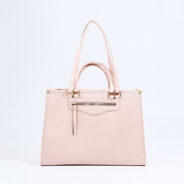 Сумка женская тоут на молнии, цвет розовый Сумка женская тоут на молнии, цвет розовый