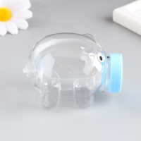 Баночка для скрапбукинга пластик "Поросёнок" 125 мл МИКС 7,5х5,7х5,2 см Баночка для скрапбукинга пластик "Поросёнок" 125 мл МИКС 7,5х5,7х5,2 см