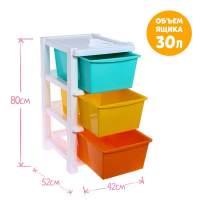 Комод &laquo;Яркое настроение&raquo;, 3 секции