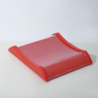 Монетница двухкомпонентная, с местом для рекламной вставки, 16,3&times;19,3&times;3, цвет красный