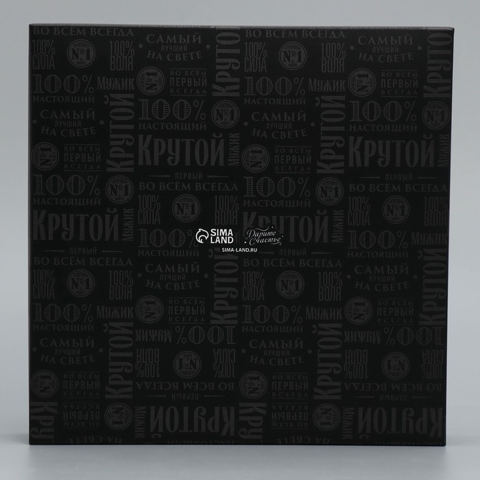 Коробка для конфет, кондитерская упаковка, 16 ячеек &laquo;Побед на всех фронтах&raquo;, 18.9 х 18.9 х 3.8 см