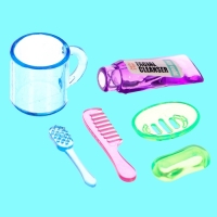 Набор мебели для кукол &laquo;Ванная комната&raquo;, санузел, раковина, постирочная