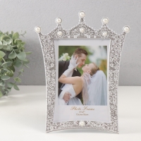 Фоторамка пластик под металл 13х18 см "Корона с жемчужинами" 1х19х24,3 см Фоторамка пластик под металл 13х18 см "Корона с жемчужинами" 1х19х24,3 см