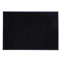 Коврик придверный влаговпитывающий, ребристый, &laquo;Стандарт&raquo;, 90&times;120 см, цвет чёрный