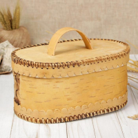 Батонница &laquo;Плетёнка&raquo;, 27&times;18&times;13 см, береста