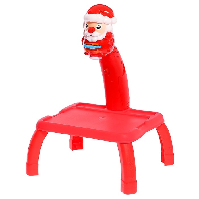 Проектор-столик &laquo;С Новым годом&raquo;, свет, цвет красный