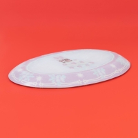 Блюдо стеклянное овальное Доляна &laquo;Новогодняя ель&raquo;, 30&times;21 см