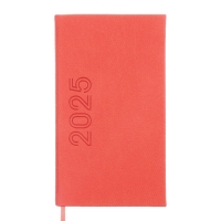 Еженедельник датированный 2025 года, 85х145 мм, 64 листа ESCALADA, твердая обложка из искусственной кожи, блинтовое тиснение, блок 70 г/м², коралловый Еженедельник датированный 2025 года, 85х145 мм, 64 листа ESCALADA, твердая обложка из искусственной кожи, блинтовое тиснение, блок 70 г/м², коралловый