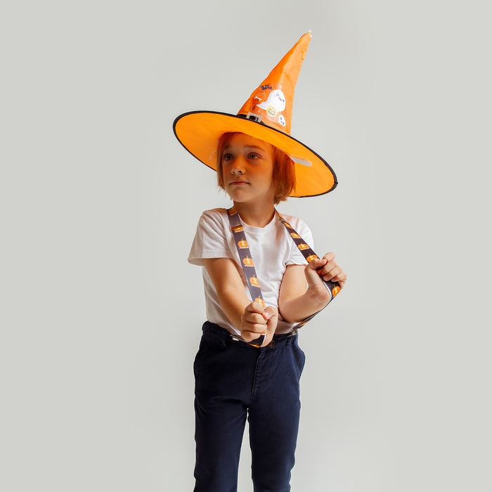 Карнавальные подтяжки «Жуткие тыковки» Карнавальные подтяжки «Жуткие тыковки»