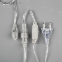 Гирлянда &laquo;Бахрома&raquo; 3 &times; 0.6 м, IP44, УМС, прозрачная нить, 160 SMD-LED, свечение мульти, 220 В