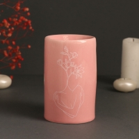 Аромалампа керамика "К себе только с любовью" нежно-розовая 7,2х7,2х11,6 см Аромалампа керамика "К себе только с любовью" нежно-розовая 7,2х7,2х11,6 см