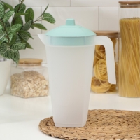 Кувшин с крышкой, 2 л, 20&times;12&times;26 см, цвет фисташковый