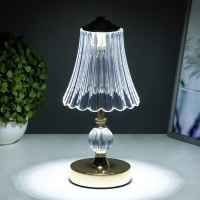 Настольная лампа сенсорная "Асфира" LED 10Вт АКБ золото 12х12х30 см Настольная лампа сенсорная "Асфира" LED 10Вт АКБ золото 12х12х30 см